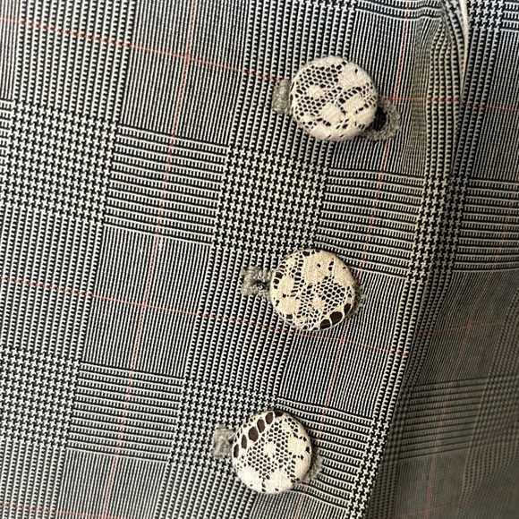 Rebecca Taylor Vintage 90s Y2K  2 Pc Pantsuit Herringbone Excellent Size 2 - Picture 6 of 13